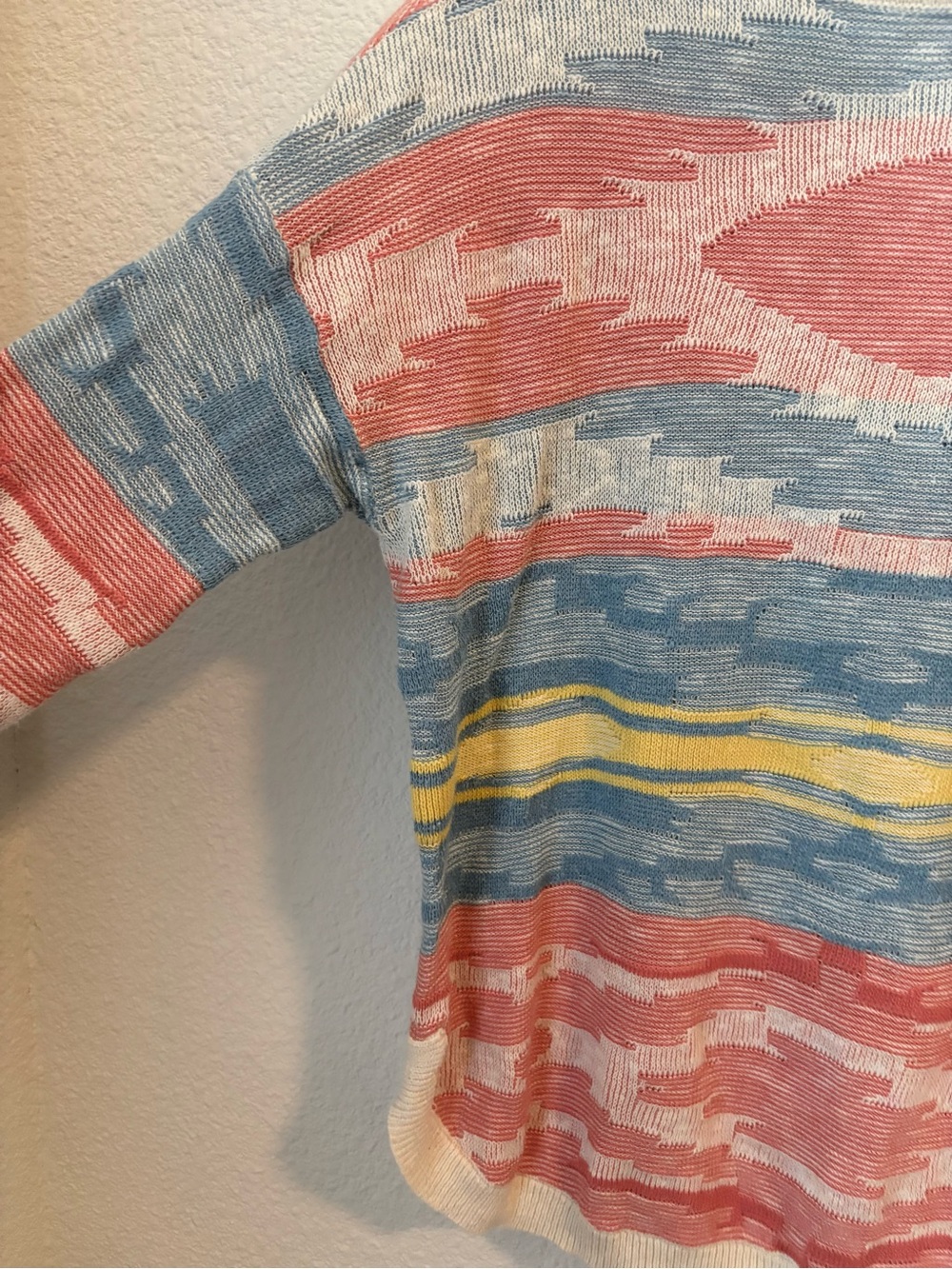 Chaps Multicolor Aztec-Pattern Cotton Sweater - Picture 4 of 7